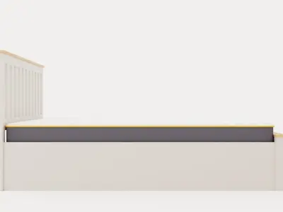 Phoenix King Ottoman Bed Low-poly 3D model
