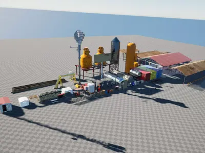 Environmental Equip - Unreal Engine Project Low-poly 3D model