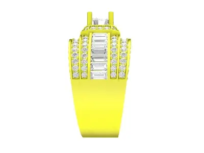 7295 luxury korean diamond fashion men ring 3D print model