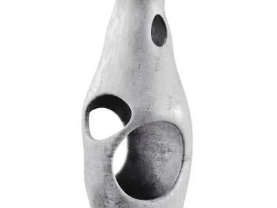 Vase decor Low-poly 3D model 8