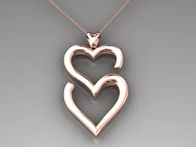 Heart of S pendant 3D print model