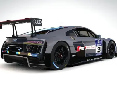 Audi R8 LMS 2016 2017 3D model