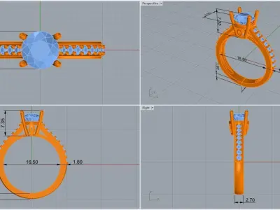 ring code 187 3D print model