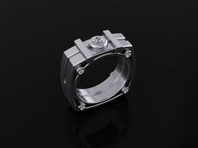 Man Ring 13 3D print model