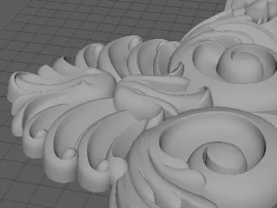 dekor ornately carved ornament 3D model