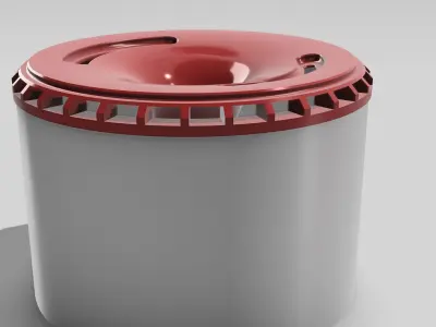 20inch CYBER FAN Concave Wheel w Tires 3D print model