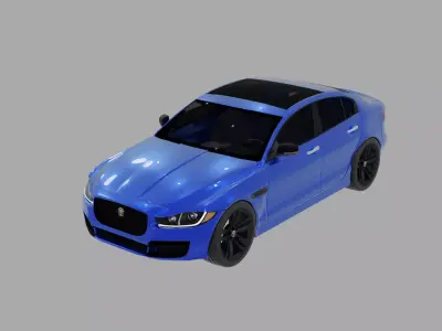2017 Jaguar XE 3D model