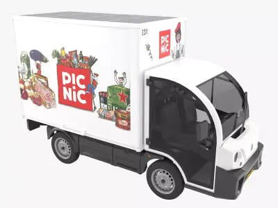 Picnic delivery car 3D model
