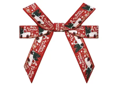 Christmas Bow Ribbon 52 Low-poly 3D model