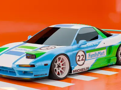 Honda NSX with custom Livery 3D model