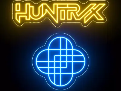 Huntrix Neon Sign 3D model