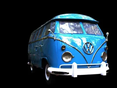 Hippie Volkswagen Van  3D model