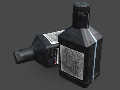 Motor Oil Bottle 3D model buy
