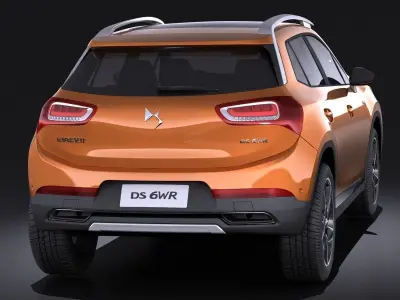 Citroen DS 6WR 2015 VRAY 3D model