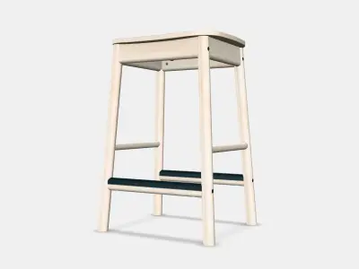 RONNINGE Bar stool 1 Low-poly 3D model