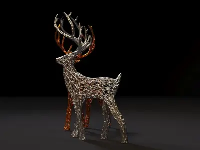 Christmas reindeer 3D print model