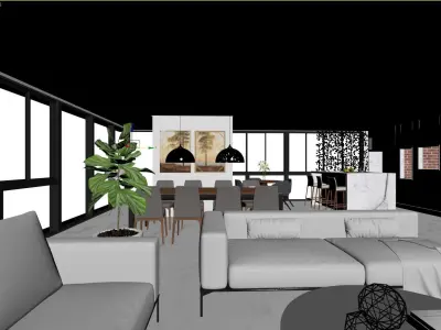 Modern Living 3D model