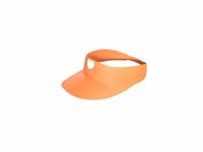 Low-Poly Visor Cap 04 Low-poly 3D model