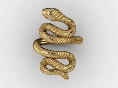 SNAKE RING FOR PRINTING 3D print model