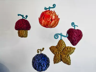 Devil Fruit Decorations One Piece 3D print model
