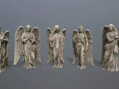 Angels angel 3D Model Collection