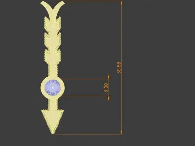 Ladies Round Bezel Pendant Gold Sterling Platinum Luxury 3D print model