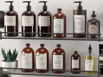 Bathroom Accessories 3D model