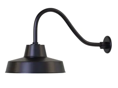 Canarm Ltd Barn Light Black Outdoor Wall Light Low-poly 3D model