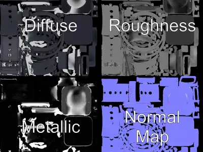 Smartwatch Design D Model Pack Low-poly 3D model