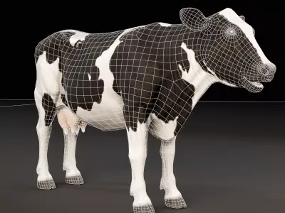 Cow - Animal  Low-poly 3D model