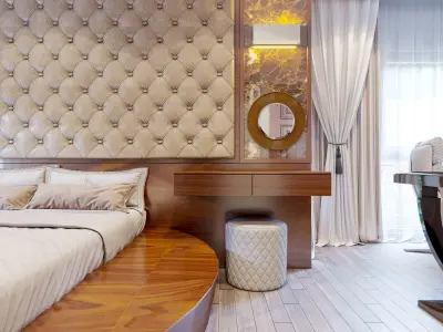 Full scene bedroom master luxury 3D Model 3D model