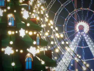 Enchanted Evergreen Stylized Christmas Tree 3D Model 3D model