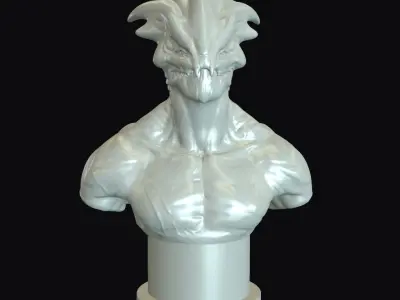 Raisher The Sky Reaper Printable Bust Free 3D print model
