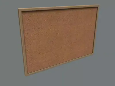 Office Board 01 Low-poly 3D model