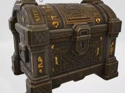Ancient Treasure Chest 3D model