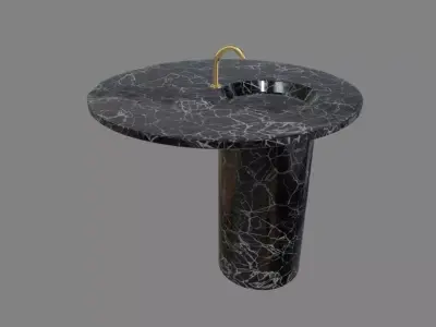 Modern Luxury Bathroom Sink Low-poly 3D model