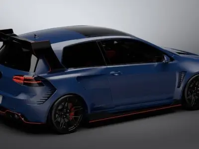 VW Golf Hycade 3D Model HQ Detail 3D model