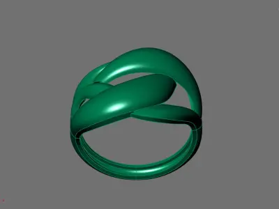 Women Ring Plain Ring Ready STL 3DM Models Womens Rings 3D print model 4