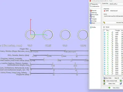 Wedding ring set 3D print model