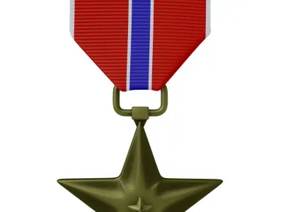 USAF Bronze Star Medal 3D model