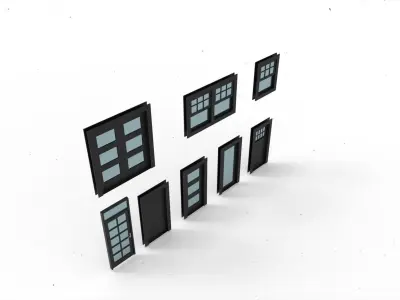 Window Door Model 2 3D model