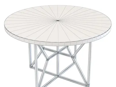 Crate and Barrel Hayes Round 48 in Table 3D model