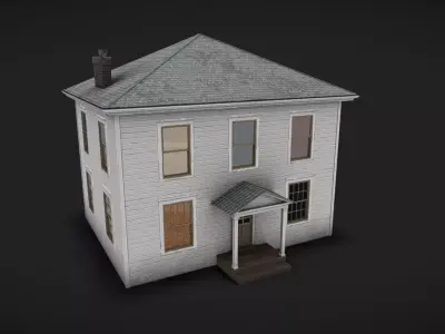 House 01 - Clean Low-poly 3D model