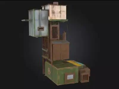 Industrial Haven  A Sanctuary of Steel and Steam 3D model