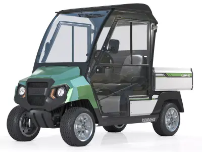 Yamaha Golf Cart UMAX CAB 3D model
