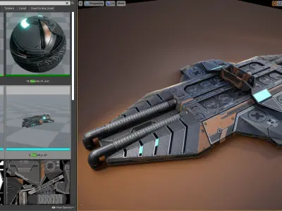 Sci fi device - Game Ready - Cyberpunk Low-poly 3D model