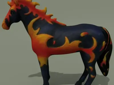 Horse Statuette Z4 3D model