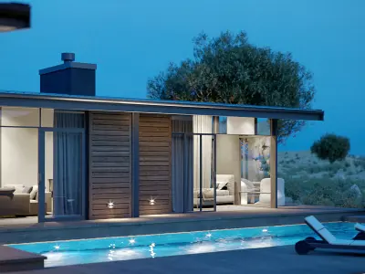 Corona - C4D Scene files - House Karoo Exterior 3D model