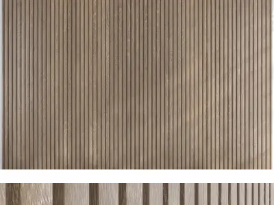 Wood panel set v04 3D model