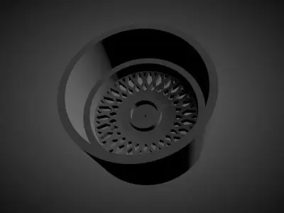 Stuttgart ST1 scalable and Printable rim 3D print model